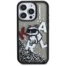 Etui Karl Lagerfeld Liquid Glitter       Choupette Logo do iPhone 16 Pro Max czarny na NearMe.pl