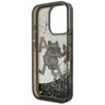 Etui Karl Lagerfeld Liquid Glitter       Choupette Logo do iPhone 16 Pro Max czarny na NearMe.pl