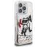 Etui Karl Lagerfeld Liquid Glitter       Choupette Logo do iPhone 16 Pro przezroczysty na NearMe.pl