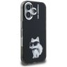 Etui Karl Lagerfeld IML Aquarelle        Choupette & Logo do iPhone 16 czarny na NearMe.pl