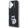 Etui Karl Lagerfeld IML Aquarelle        Choupette & Logo do iPhone 16 czarny na NearMe.pl