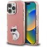 Etui Karl Lagerfeld IML Aquarelle        Choupette & Logo do iPhone 16 Pro Max różowy na NearMe.pl