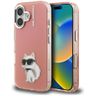 Etui Karl Lagerfeld IML Aquarelle        Choupette & Logo do iPhone 16 różowy na NearMe.pl