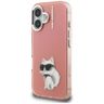 Etui Karl Lagerfeld IML Aquarelle        Choupette & Logo do iPhone 16 różowy na NearMe.pl
