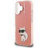 Etui Karl Lagerfeld IML Aquarelle        Choupette & Logo do iPhone 16 różowy na NearMe.pl