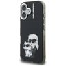 Etui Karl Lagerfeld IML Aquarelle Karl   & Choupette & Logo do iPhone 16 czarny na NearMe.pl