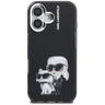 Etui Karl Lagerfeld IML Aquarelle Karl   & Choupette & Logo do iPhone 16 czarny na NearMe.pl