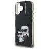 Etui Karl Lagerfeld IML Aquarelle Karl   & Choupette & Logo do iPhone 16 czarny na NearMe.pl
