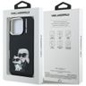Etui Karl Lagerfeld IML Aquarelle Karl   & Choupette & Logo do iPhone 16 Pro czarny na NearMe.pl