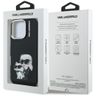 Etui Karl Lagerfeld IML Aquarelle Karl   & Choupette & Logo do iPhone 16 Pro Max czarny na NearMe.pl
