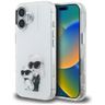 Etui Karl Lagerfeld IML Aquarelle Karl   & Choupette & Logo do iPhone 16 biały na NearMe.pl