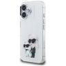 Etui Karl Lagerfeld IML Aquarelle Karl   & Choupette & Logo do iPhone 16 biały na NearMe.pl