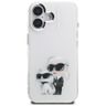 Etui Karl Lagerfeld IML Aquarelle Karl   & Choupette & Logo do iPhone 16 biały na NearMe.pl