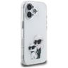 Etui Karl Lagerfeld IML Aquarelle Karl   & Choupette & Logo do iPhone 16 biały na NearMe.pl