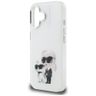 Etui Karl Lagerfeld IML Aquarelle Karl   & Choupette & Logo do iPhone 16 biały na NearMe.pl