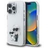 Etui Karl Lagerfeld IML Aquarelle Karl   & Choupette & Logo do iPhone 16 Pro biały na NearMe.pl