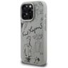 Etui Karl Lagerfeld Grained Pattern &    Logo MagSafe do iPhone 16 Pro szary na NearMe.pl
