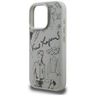Etui Karl Lagerfeld Grained Pattern &    Logo MagSafe do iPhone 16 Pro szary na NearMe.pl