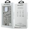 Etui Karl Lagerfeld Grained Pattern &    Logo MagSafe do iPhone 16 Pro szary na NearMe.pl