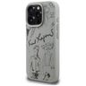Etui Karl Lagerfeld Grained Pattern &    Logo MagSafe do iPhone 16 Pro Max szary na NearMe.pl