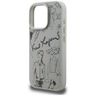 Etui Karl Lagerfeld Grained Pattern &    Logo MagSafe do iPhone 16 Pro Max szary na NearMe.pl