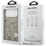 Etui Karl Lagerfeld Grained Pattern &    Logo MagSafe do iPhone 17 Pro Max szary na NearMe.pl