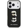 Etui Karl Lagerfeld FW Grained Karl &    Choupette Heads Pins & Logo do iPhone 17 Pro czarny na NearMe.pl
