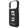 Etui Karl Lagerfeld FW Grained Karl &    Choupette Heads Pins & Logo do iPhone 17 Pro czarny na NearMe.pl