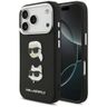 Etui Karl Lagerfeld FW Grained Karl &    Choupette Heads Pins & Logo do iPhone 17 Pro czarny na NearMe.pl