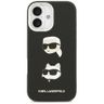 Etui Karl Lagerfeld FW Grained Karl &    Choupette Heads Pins & Logo do iPhone 17 czarny na NearMe.pl