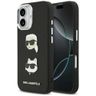 Etui Karl Lagerfeld FW Grained Karl &    Choupette Heads Pins & Logo do iPhone 17 czarny na NearMe.pl