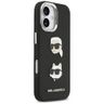 Etui Karl Lagerfeld FW Grained Karl &    Choupette Heads Pins & Logo do iPhone 17 czarny na NearMe.pl