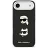 Etui Karl Lagerfeld FW Grained Karl &    Choupette Heads Pins & Logo do iPhone Air czarny na NearMe.pl
