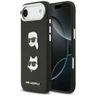 Etui Karl Lagerfeld FW Grained Karl &    Choupette Heads Pins & Logo do iPhone Air czarny na NearMe.pl