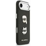 Etui Karl Lagerfeld FW Grained Karl &    Choupette Heads Pins & Logo do iPhone Air czarny na NearMe.pl