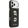Etui Karl Lagerfeld FW Grained Karl &    Choupette Heads Pins & Logo do iPhone 17 Pro Max czarny na NearMe.pl