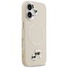 Etui Karl Lagerfeld Karl & Choupette     Pins MagSafe do iPhone 17 beżowy na NearMe.pl