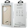 Etui Karl Lagerfeld Karl & Choupette     Pins MagSafe do iPhone 17 beżowy na NearMe.pl