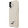 Etui Karl Lagerfeld Karl & Choupette     Pins MagSafe do iPhone 17 beżowy na NearMe.pl