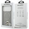 Etui Karl Lagerfeld Karl & Choupette     Pins MagSafe do iPhone 17 Pro szary na NearMe.pl