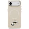 Etui Karl Lagerfeld Karl & Choupette     Pins MagSafe do iPhone Air beżowy na NearMe.pl