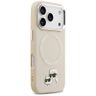Etui Karl Lagerfeld Karl & Choupette     Pins MagSafe do iPhone 17 Pro beżowy na NearMe.pl