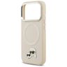 Etui Karl Lagerfeld Karl & Choupette     Pins MagSafe do iPhone 17 Pro beżowy na NearMe.pl