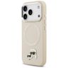 Etui Karl Lagerfeld Karl & Choupette     Pins MagSafe do iPhone 17 Pro Max beżowy na NearMe.pl