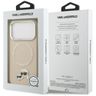 Etui Karl Lagerfeld Karl & Choupette     Pins MagSafe do iPhone 17 Pro Max beżowy na NearMe.pl