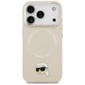 Etui Karl Lagerfeld Karl Pin MagSafe do  iPhone 17 Pro Max beżowy na NearMe.pl