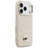 Etui Karl Lagerfeld Karl Pin MagSafe do  iPhone 17 Pro Max beżowy na NearMe.pl