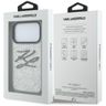Etui Karl Lagerfeld IML Glitter KL       Diamond Logo do iPhone 17 Pro Max srebrny na NearMe.pl