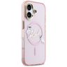 Etui Karl Lagerfeld IML Choupettes Karl  Script Logo MagSafe do iPhone 17 różowy na NearMe.pl