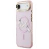 Etui Karl Lagerfeld IML Choupettes Karl  Script Logo MagSafe do iPhone Air różowy na NearMe.pl